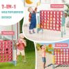 4-in-a-Row Connect Game with Basketball Hoop and Toss Ring