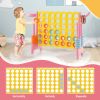 4-in-a-Row Connect Game with Basketball Hoop and Toss Ring