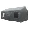 12x20ft heavy duty outdoor portable garage ventilated canopy carports