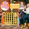 4-in-a-Row Connect Game with Basketball Hoop and Toss Ring