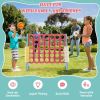 4-in-a-Row Connect Game with Basketball Hoop and Toss Ring